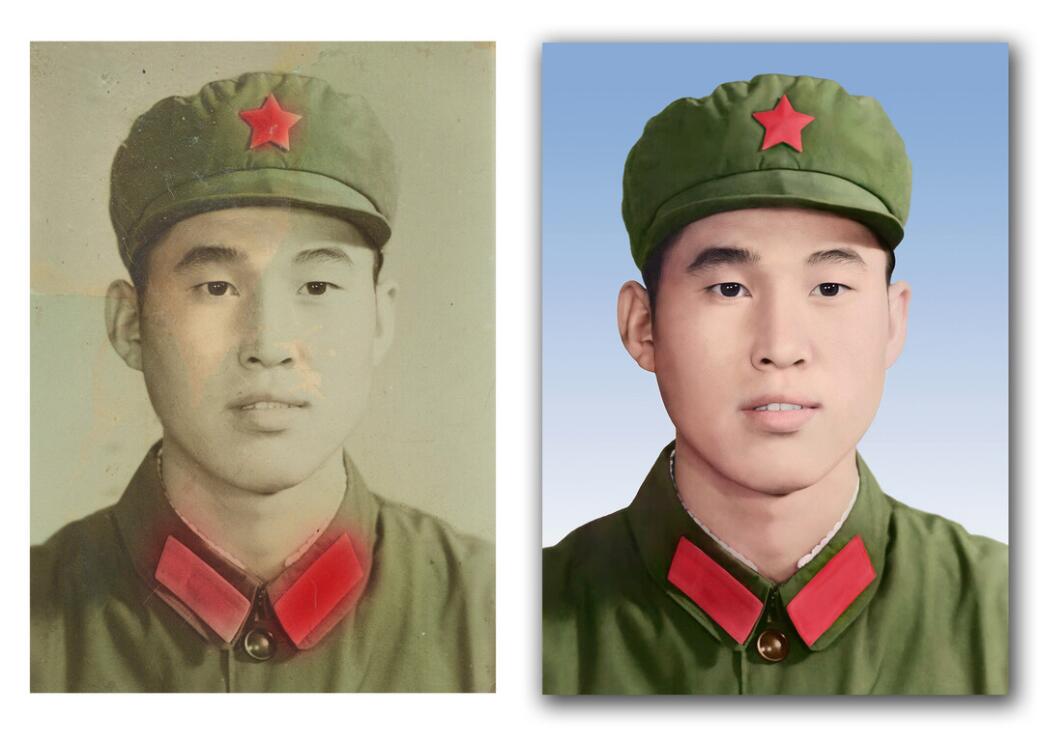 上甘岭破损照片修复-18